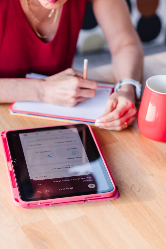 Detailed view of an organized and minimalist workspace, symbolizing Deb’s commitment to clarity and professional ethics.
