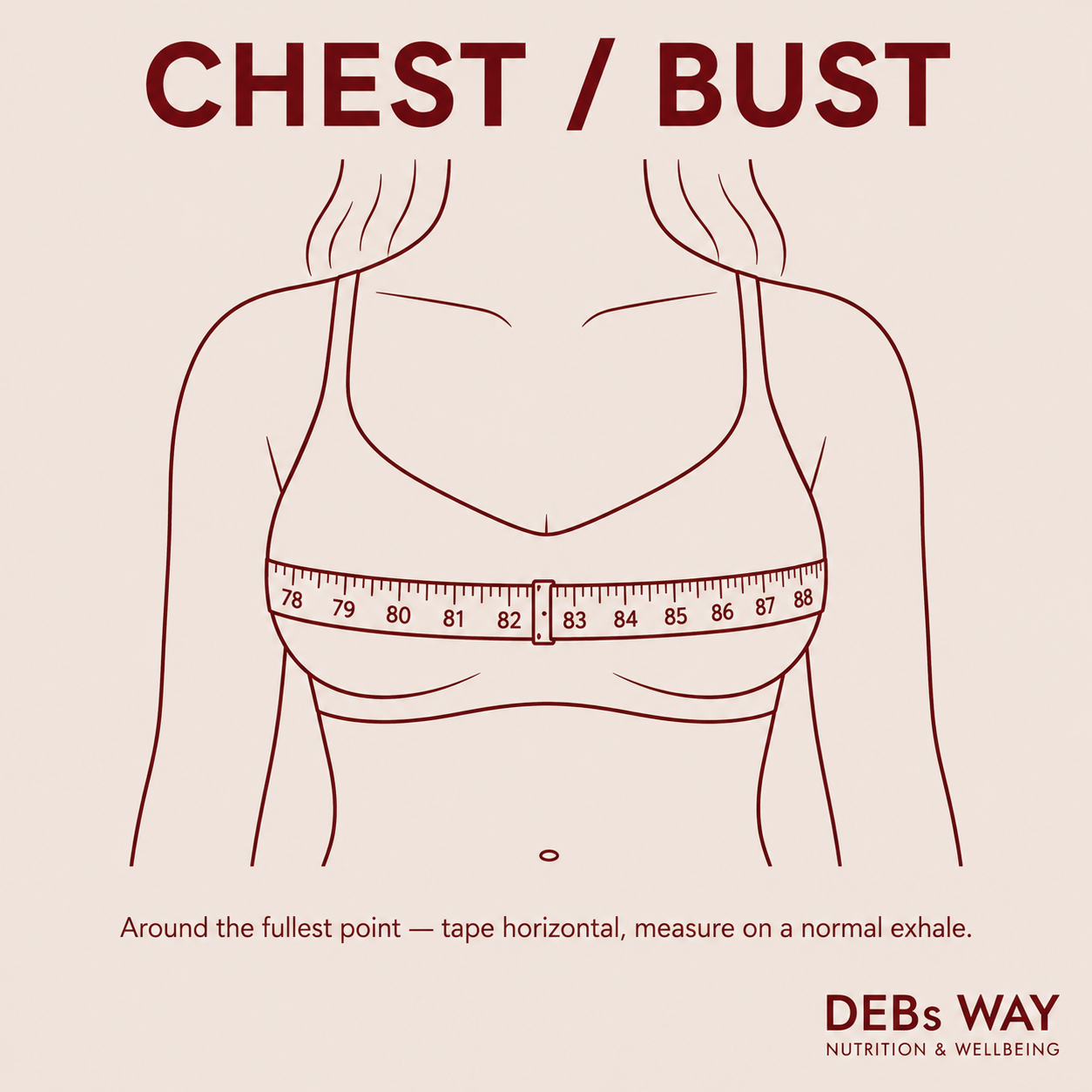 How to measure chest circumference - DEBs WAY